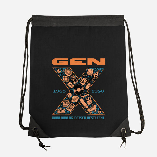 Born Analog Raised Resilient-None-Drawstring-Bag-Tronyx79