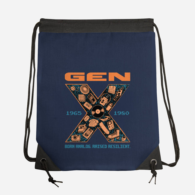 Born Analog Raised Resilient-None-Drawstring-Bag-Tronyx79
