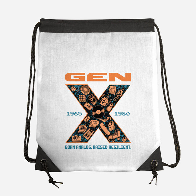 Born Analog Raised Resilient-None-Drawstring-Bag-Tronyx79