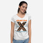 Born Analog Raised Resilient-Womens-V-Neck-Tee-Tronyx79