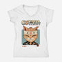 Catana Portrait-Womens-V-Neck-Tee-vp021