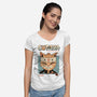 Catana Portrait-Womens-V-Neck-Tee-vp021