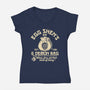 Egg Shen's 6 Demon Bag-Womens-V-Neck-Tee-CarloJ1956