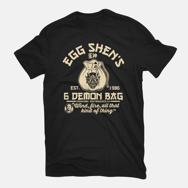 Egg Shen's 6 Demon Bag-Womens-Fitted-Tee-CarloJ1956