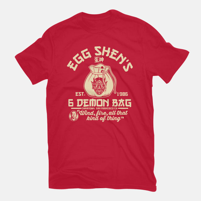 Egg Shen's 6 Demon Bag-Womens-Fitted-Tee-CarloJ1956