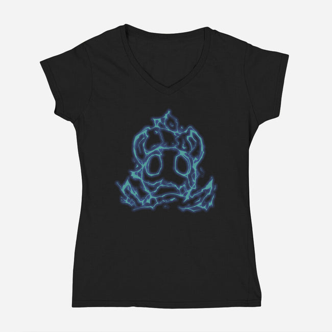The Hollow Thunder-Womens-V-Neck-Tee-sebasebi