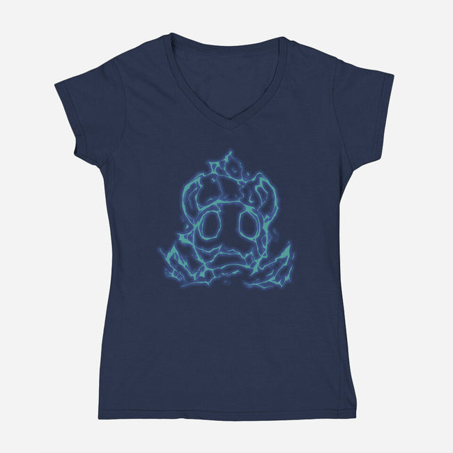 The Hollow Thunder-Womens-V-Neck-Tee-sebasebi
