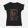 I Am Darkness-Womens-V-Neck-Tee-sebasebi