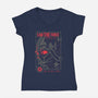 I Am Darkness-Womens-V-Neck-Tee-sebasebi