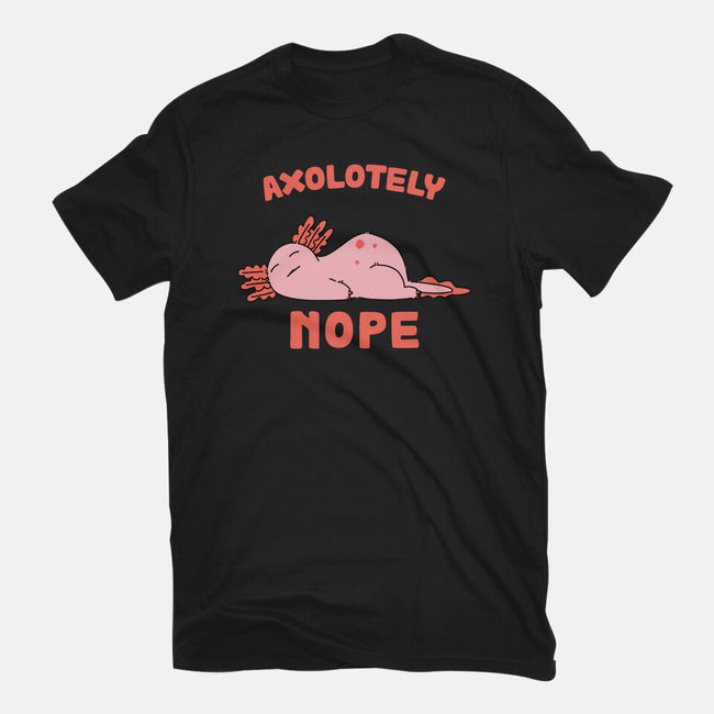 Axolotely Nope-Womens-Fitted-Tee-sebasebi