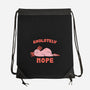 Axolotely Nope-None-Drawstring-Bag-sebasebi