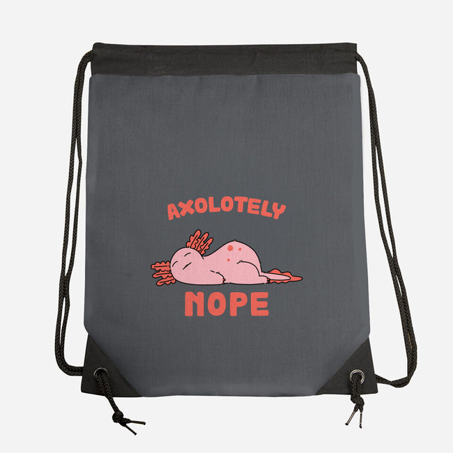 Axolotely Nope-None-Drawstring-Bag-sebasebi