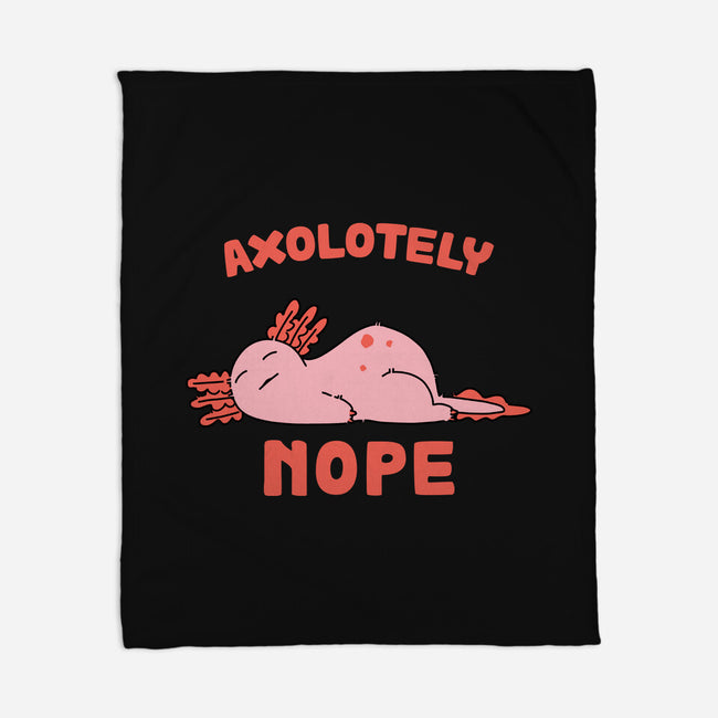 Axolotely Nope-None-Fleece-Blanket-sebasebi