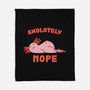 Axolotely Nope-None-Fleece-Blanket-sebasebi