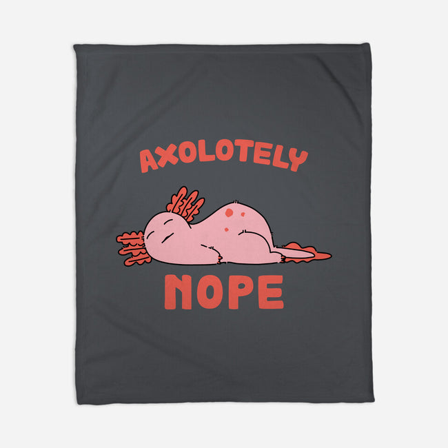Axolotely Nope-None-Fleece-Blanket-sebasebi