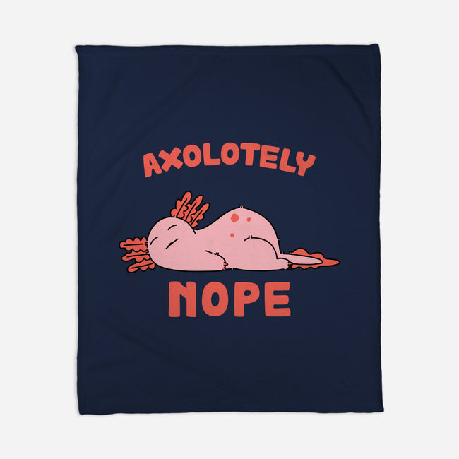 Axolotely Nope-None-Fleece-Blanket-sebasebi