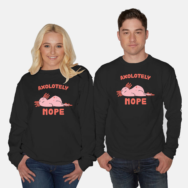 Axolotely Nope-Unisex-Crew Neck-Sweatshirt-sebasebi