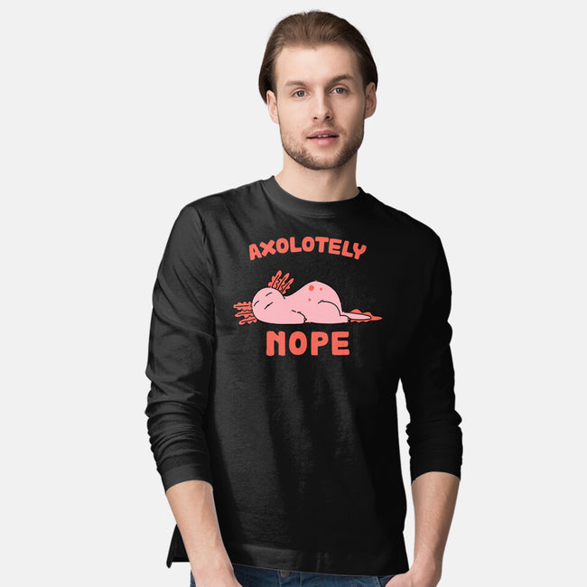 Axolotely Nope-Mens-Long Sleeved-Tee-sebasebi
