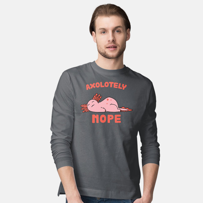 Axolotely Nope-Mens-Long Sleeved-Tee-sebasebi