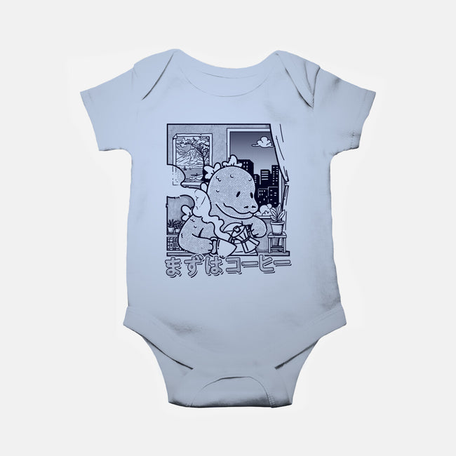 Kaiju Breakfast-Baby-Basic-Onesie-sebasebi