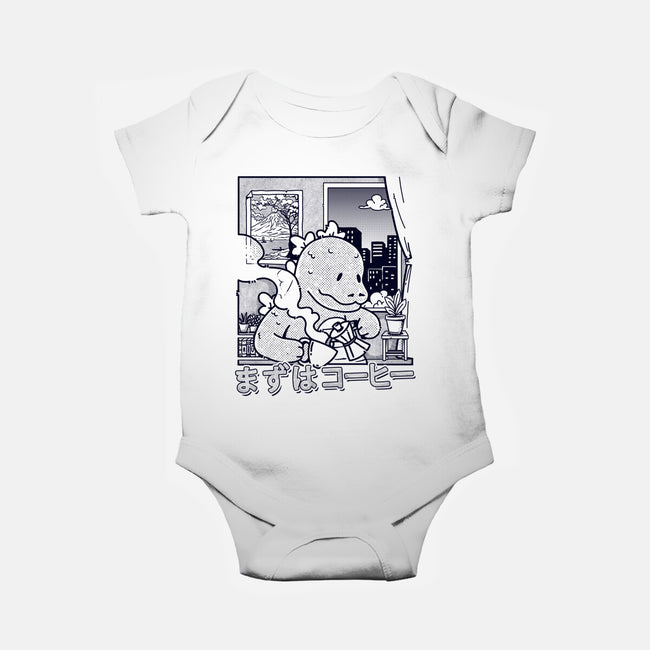 Kaiju Breakfast-Baby-Basic-Onesie-sebasebi