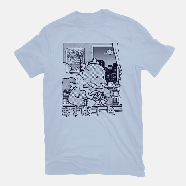 Kaiju Breakfast-Womens-Fitted-Tee-sebasebi
