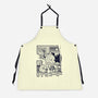 Kaiju Breakfast-Unisex-Kitchen-Apron-sebasebi