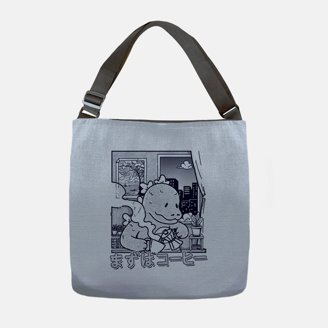 Kaiju Breakfast-None-Adjustable Tote-Bag-sebasebi