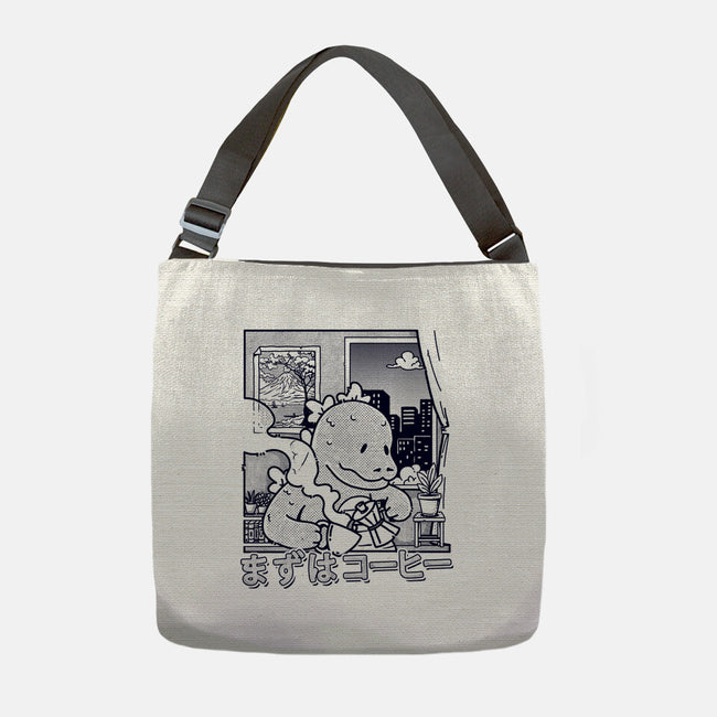 Kaiju Breakfast-None-Adjustable Tote-Bag-sebasebi