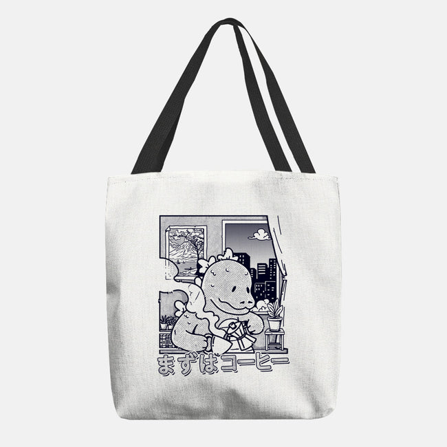 Kaiju Breakfast-None-Basic Tote-Bag-sebasebi