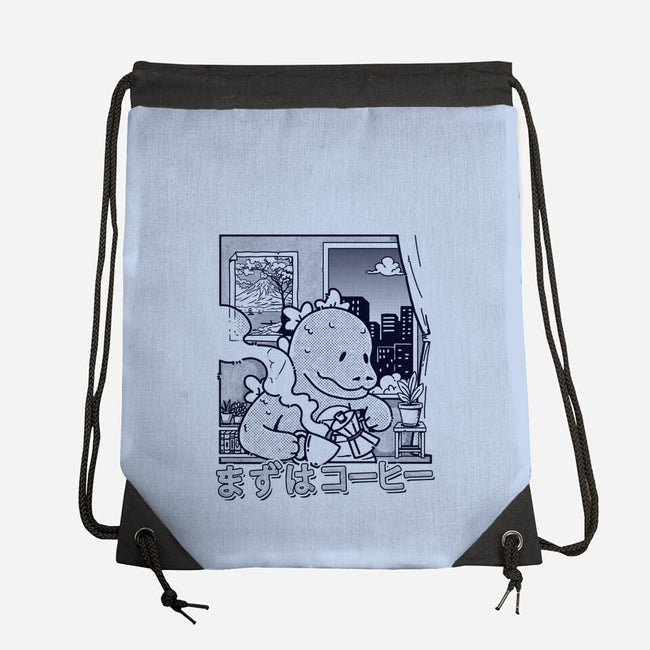 Kaiju Breakfast-None-Drawstring-Bag-sebasebi