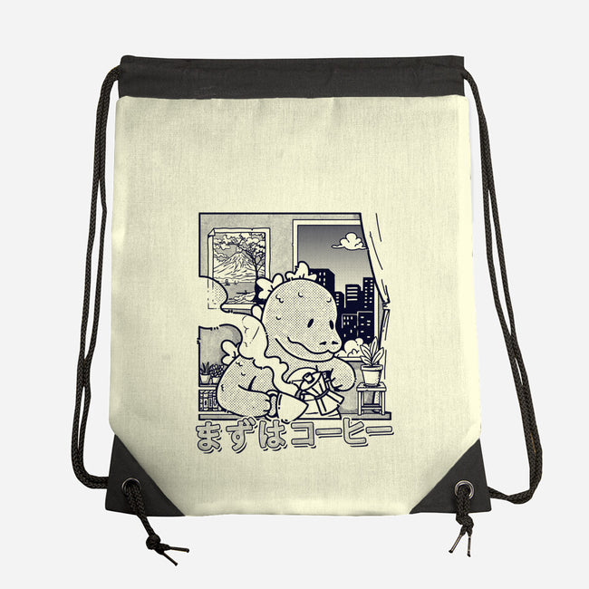 Kaiju Breakfast-None-Drawstring-Bag-sebasebi