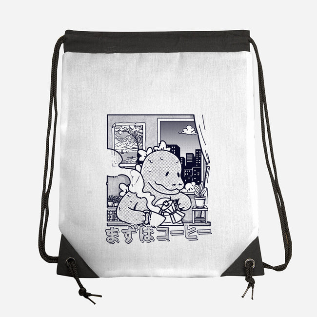Kaiju Breakfast-None-Drawstring-Bag-sebasebi