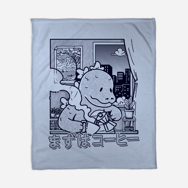 Kaiju Breakfast-None-Fleece-Blanket-sebasebi
