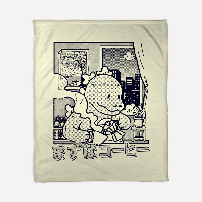 Kaiju Breakfast-None-Fleece-Blanket-sebasebi