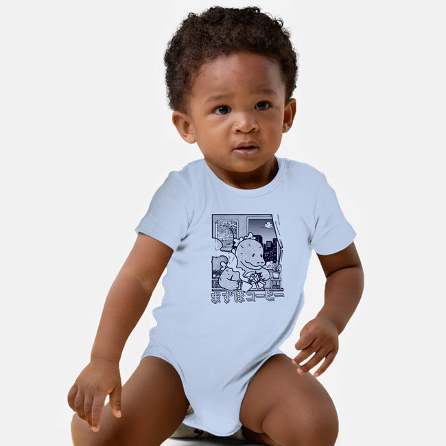 Kaiju Breakfast-Baby-Basic-Onesie-sebasebi