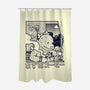 Kaiju Breakfast-None-Polyester-Shower Curtain-sebasebi