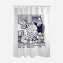 Kaiju Breakfast-None-Polyester-Shower Curtain-sebasebi
