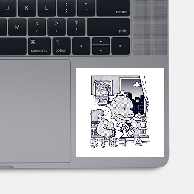 Kaiju Breakfast-None-Glossy-Sticker-sebasebi