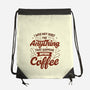 Not Built For Anything Before Coffee-None-Drawstring-Bag-eduely