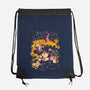 Roller Moon-None-Drawstring-Bag-Arigatees