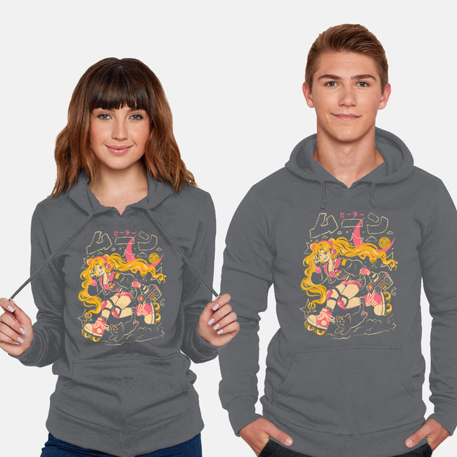 Roller Moon-Unisex-Pullover-Sweatshirt-Arigatees