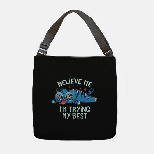 Trying My Best-None-Adjustable Tote-Bag-Arigatees