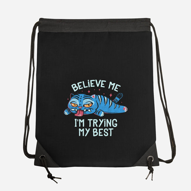 Trying My Best-None-Drawstring-Bag-Arigatees