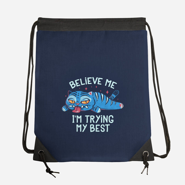 Trying My Best-None-Drawstring-Bag-Arigatees