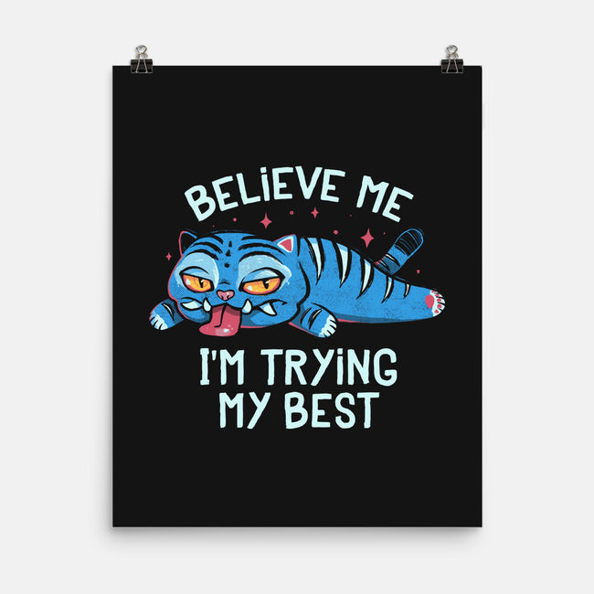 Trying My Best-None-Matte-Poster-Arigatees