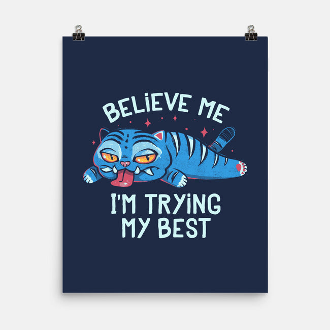 Trying My Best-None-Matte-Poster-Arigatees