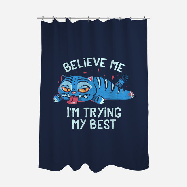 Trying My Best-None-Polyester-Shower Curtain-Arigatees