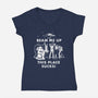 This Place Sucks-Womens-V-Neck-Tee-Mattania