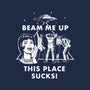 This Place Sucks-Womens-Fitted-Tee-Mattania